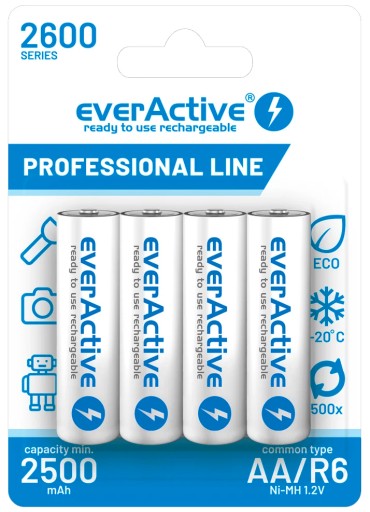 ЗАРЯДНОЕ УСТРОЙСТВО R3 R6 AA AAA SMALL USB-C +4x EVERACTIVE 2600