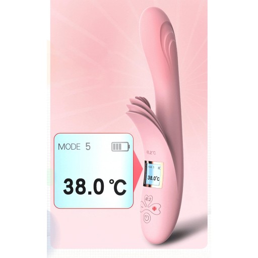 WIBRATOR DAMSKI PODGRZEWANY JĘZYCZEK DO SEX KRÓLICZEK EKSKLUZYWNY DILDO