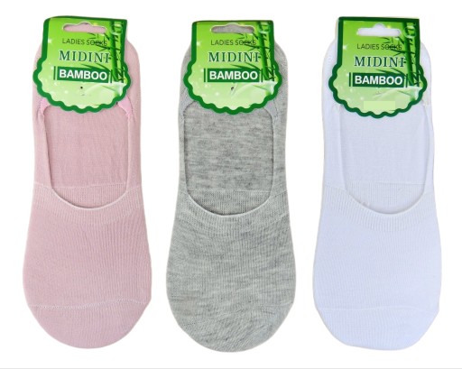 Balerinki stopki BAMBUSOWE x3 damskie wzór SM52 rozmiar 39-41