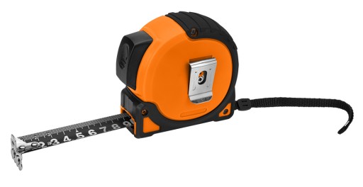 MIARA ZWIJANA STALOWA SUPER BLACK 5m 25mm AUTO BLOKADA METRÓWKA MIARKA NEO