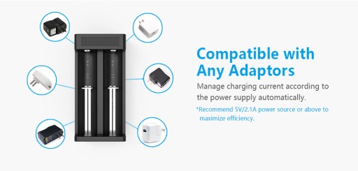 Зарядное устройство XTAR MC2 PLUS на 18650 ячеек HQ QUALITY