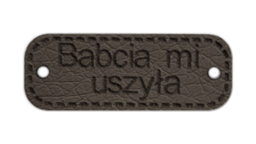 Бирка Бабушка сшила мне экокожу 30х11 мм D60