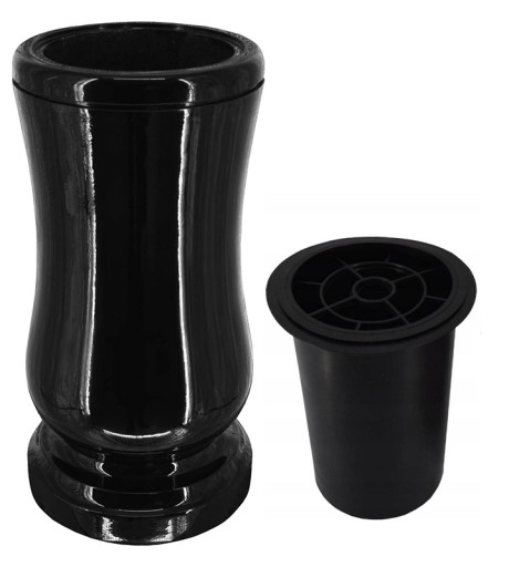 Кладбищенская ваза - Gravestone Vase W10 Black