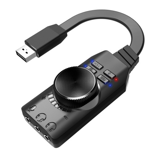 Звуковая карта USB Mini — внешняя виртуальная