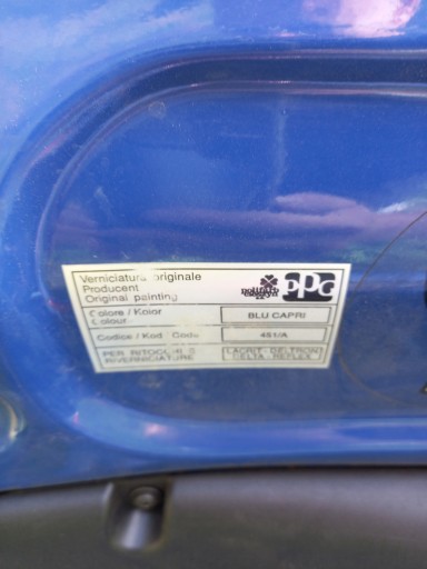 Fiat Seicento моноинжектор, код 451/А, объём 900