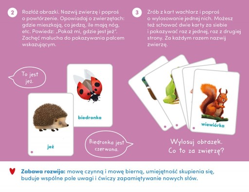 CZUCZU Карточки с картинками на веревке ЖИВОТНЫЕ 2+