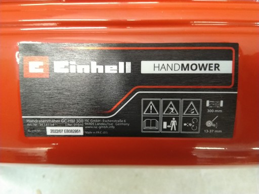 S27 Einhell ręczna kosiarka GC-HM 300 do 150 m², cylinder tnący 3414114