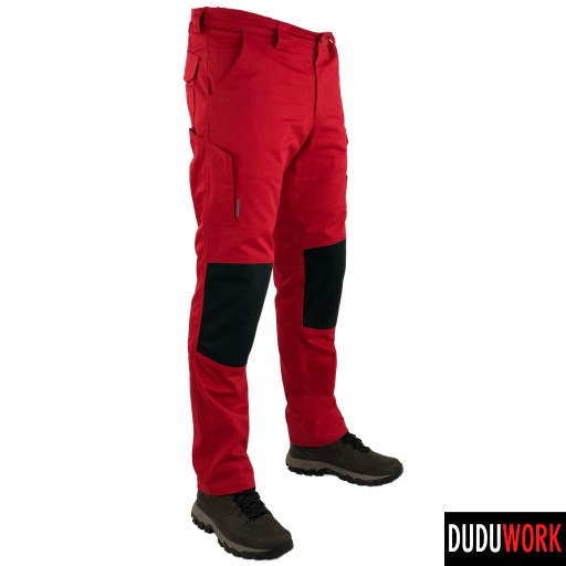DuduWork РАБОЧИЕ БРЮКИ Красные наколенники 50