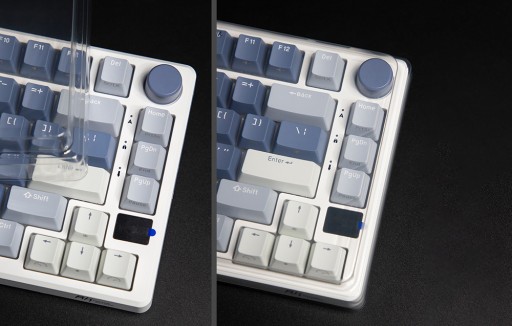 BEZPRZEWODOWA KLAWIATURA MECHANICZNA ROYAL KLUDGE RKM75 RGB SILVER SWITCH