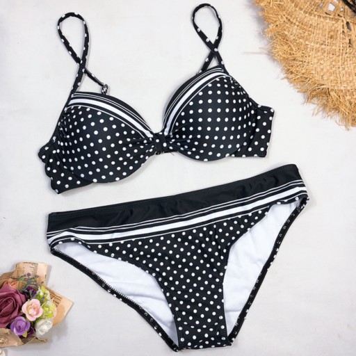 DWUCZĘŚCIOWY STRÓJ KĄPIELOWY BIKINI PUSH UP XL 42