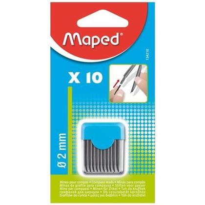 Вставки для циркуля - графит 2 мм 10 шт. MAPED/Map