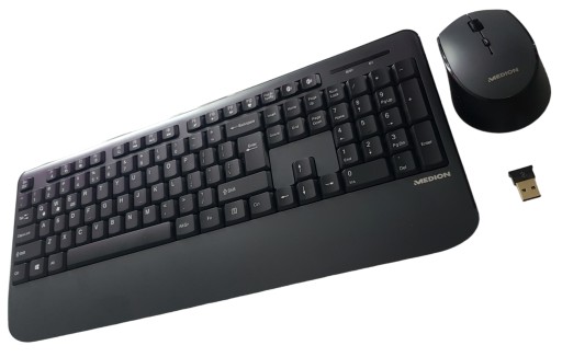 НАБОР БЕСПРОВОДНОЙ QWERTY-КЛАВИАТУРЫ БЕСПРОВОДНАЯ МЫШЬ MEDION BLUETOOTH