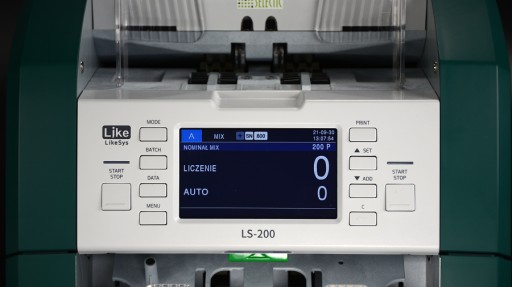 Счетчик ценных банкнот SELECTIC LS-200V, 16 купюр, 2 отделения