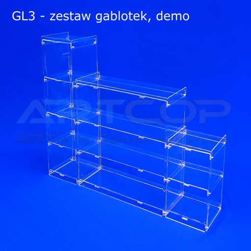 Gablota, Gablotka Regał, Witrynka 20x20x30 z PLEXI