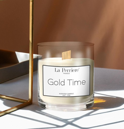 LA PERRIERE GOLD TIME СОЕВАЯ АРОМАТИЧЕСКАЯ СВЕЧА