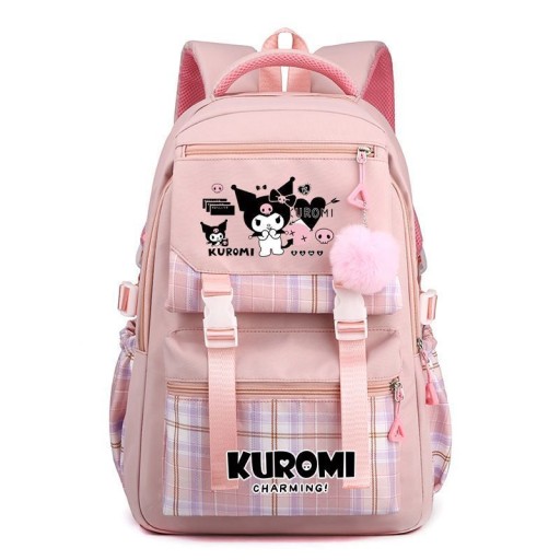 ШКОЛЬНЫЙ РЮКЗАК ШКОЛЬНЫЙ РЮКЗАК Kuromi USB ВЫКРОЙКИ А4 БОЛЬШОЙ