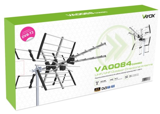 НАПРАВЛЕННАЯ ТВ АНТЕННА DVB-T2 HD 4K COMBO 3ТВ ПРИБОР
