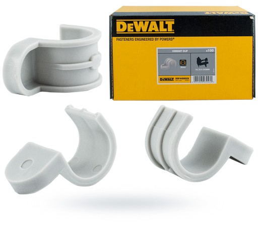 Зажим-держатель ПВХ 20мм 100 шт. для DCN890 DEWALT