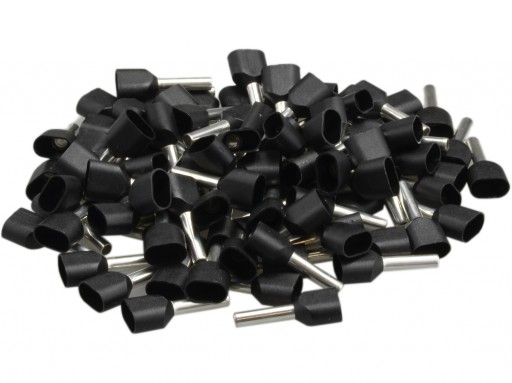 TULEJKA PODWÓJNA 2x1,5 mm IZOLOWANA KABLOWA 100SZT C.22.01508 ELPROMET
