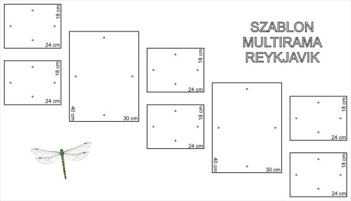 Multirama Reykjavik Zestaw ramek czekolada