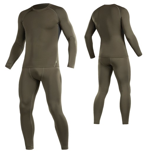 BIELIZNA TERMOAKTYWNA TERMICZNA THERMOLINE KOMPLET M-TAC OLIVE XL