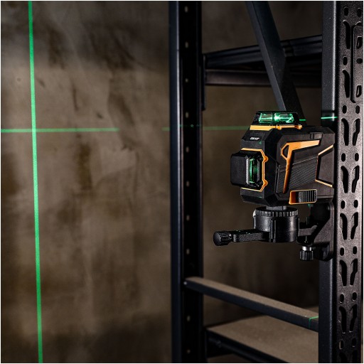ЛАЗЕРНЫЙ УРОВЕНЬ 360 ПЛОСКОСТЬ 3D CROSS PRO GREEN DEKO DKLL12PB2
