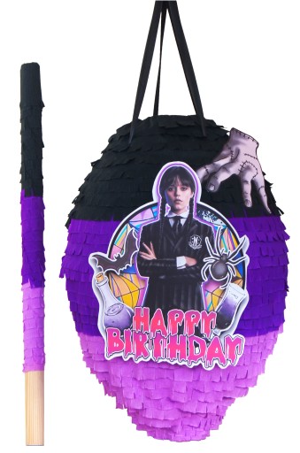 PINIATA WEDNESDAY ADDAMS Birthday XL + ПАЛКА