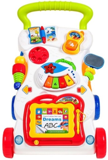 WALKER PUSHER ОБРАЗОВАТЕЛЬНАЯ ИНТЕРАКТИВНАЯ ПАНЕЛЬ RIDE DRIVE ZNIKOPIS PIANINKO 3IN1