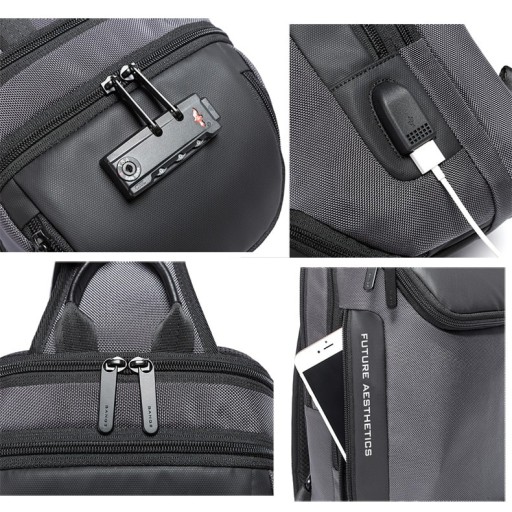 Городской рюкзак BANGE на одно плечо TSA USB