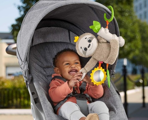 FISHER PRICE SENSORY PENDANT Игрушка-ленивец для малыша +0м