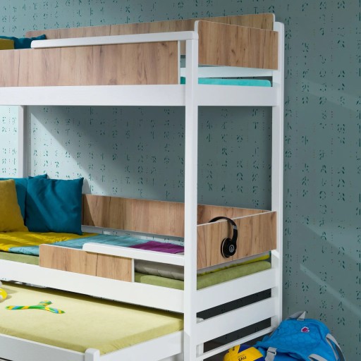 QUATRO MEBLOBED 3-местная двухъярусная кровать 90x200
