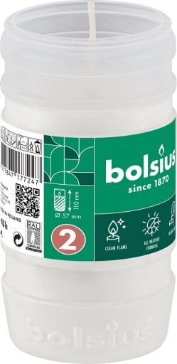 Парафиновый вкладыш для свечей Bolsius RP2 - 45 часов горения