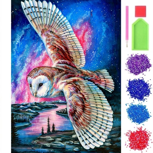 Diamond Emelcodery Diamond Mosaic 5D OWL