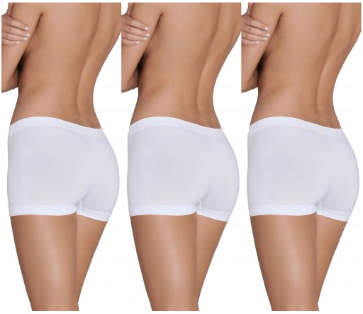 3 БЕСШОВНЫХ ТРУСИКА GATTA SHORTY VIKI, БЕЛЫЕ, L