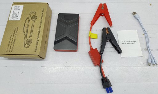 POWER BANK ROZRUCH CAR JUMP STARTER DO AUTA BOOSTER 30000mAh 12V + ZACISKI