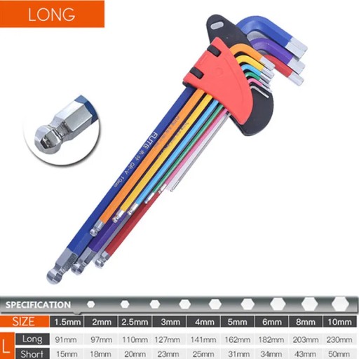 НАБОР ШЕСТИГРАННЫХ КЛЮЧЕЙ ДЛИННЫЕ рожковые ключи Torx Star Key, набор