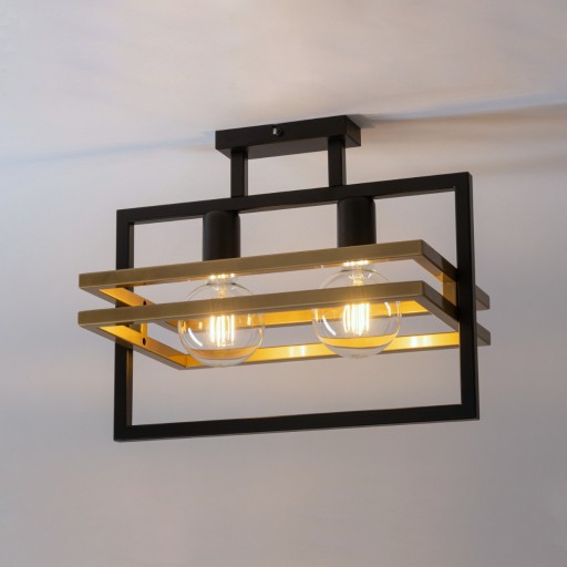 SIGMA LED MERCI 2 потолочный светильник черное золото Элегантный и современный потолочный светильник