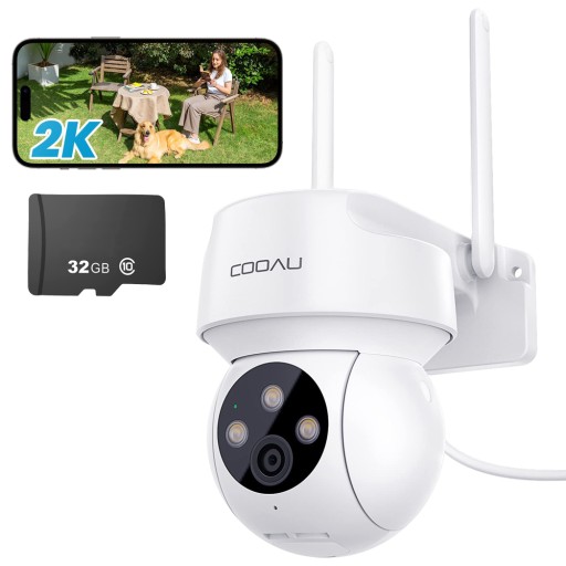 НАРУЖНАЯ КОММУТАЦИОННАЯ КАМЕРА WIFI 3MPx 2304x1296P FULL HD 24/7 32G запись
