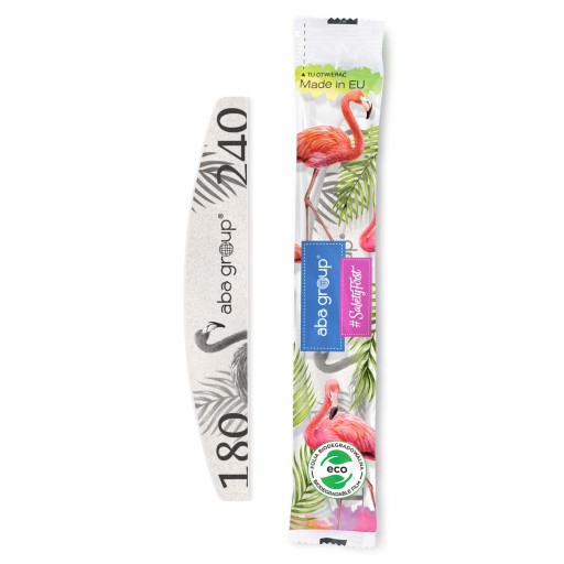 Pilnik do Paznokci 180/240 Łódka Półksiężyc Slim Folia Aba Group 100 szt
