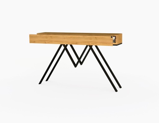 KONSOLA 80 cm DREWNO LITE DĄB OLCHA SKD-292