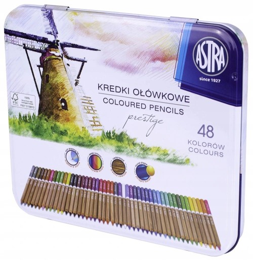 Astra Prestige Kredki Ołówkowe Drewno Cedrowe 48 k