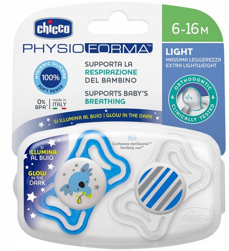 Соска CHICCO PHYSIO SOOTHING 6-16м x2 шт.