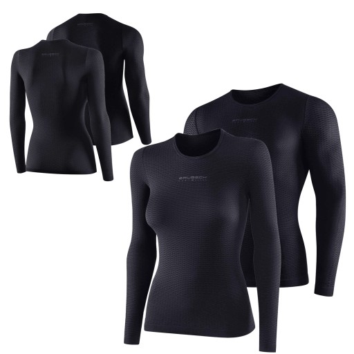 Термоактивная толстовка, длинный рукав, сетчатая толстовка Brubeck Base Layer L