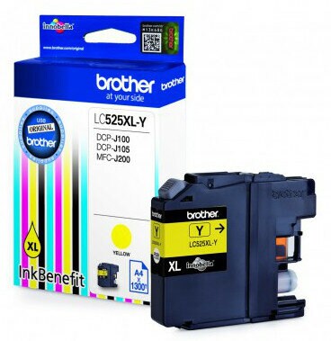 Brother Ink LC525XLY Желтый 1,3K 1300 шт.