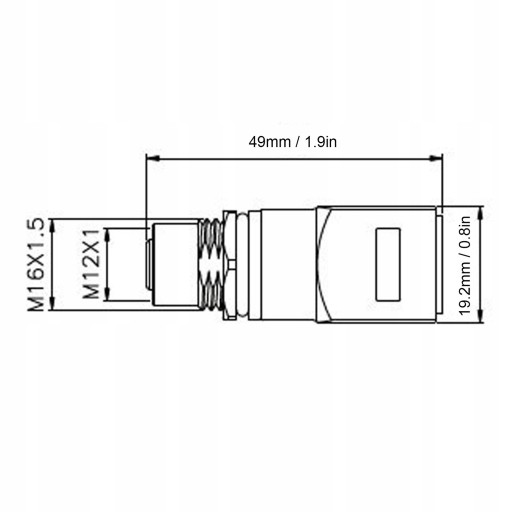Соединительный кабель M12–RJ45, 4-контактный сетевой кабель