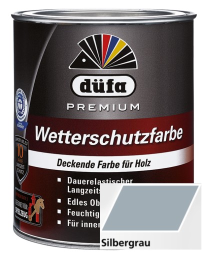 DUFA PREMIUM WETTERSCHUTZFARBE 0,75 л СЕРЕБРЯНО-СЕРЫЙ