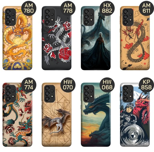 ETUI DO SAMSUNG GALAXY A33 5G WZORY SMOKI DRAGON TANIEC SMOKÓW OBUDOWA CASE