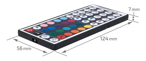 РАДИОКОНТРОЛЛЕР RF-RGB-44 КОНТРОЛЛЕР ДЛЯ RGB СВЕТОДИОДНЫХ ЛЕНТОК