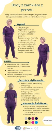 KOMBINEZON ZABEZPIECZJĄCY PRZED ROZBIERANIEM SIĘ ALZHEIMER DEMENCJA
