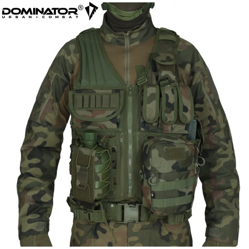 Kamizelka taktyczna wojskowa z ładownicami apteczką DOMINATOR HUZAR wz.93